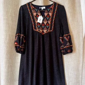 Boho Embroidered THML Dress